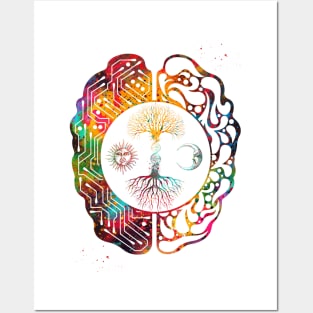 Tree of Life and brain Posters and Art